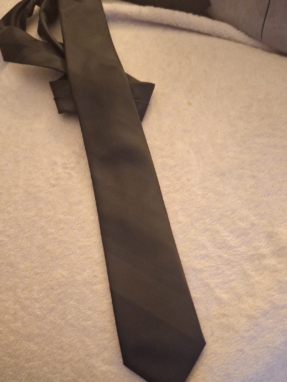Source Unknown Black Men's Solid Tie